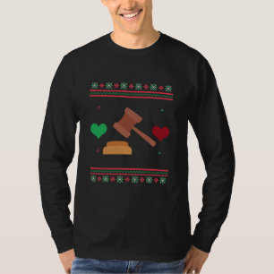 Lawyer Ugly Christmas Sweater Judge Attorney