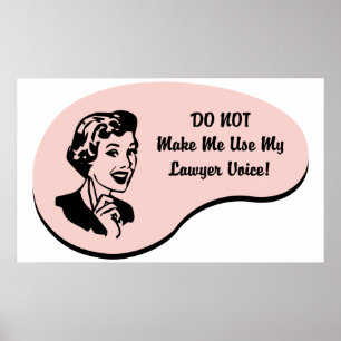 Lawyer Voice Poster