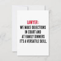 Lawyer We make objections in court and at family d