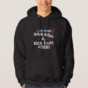 Lawyer Wine Lover Attorney Law School Student Hoodie
