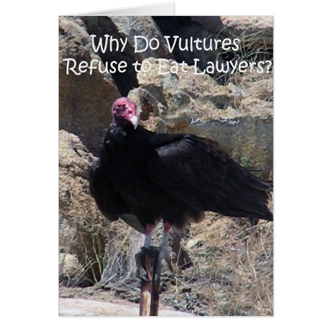 Lawyers and "Professional Courtesy" Humourous Card (Front)