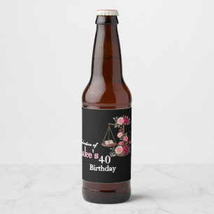 Lawyer's Birthday Beer Bottle Label