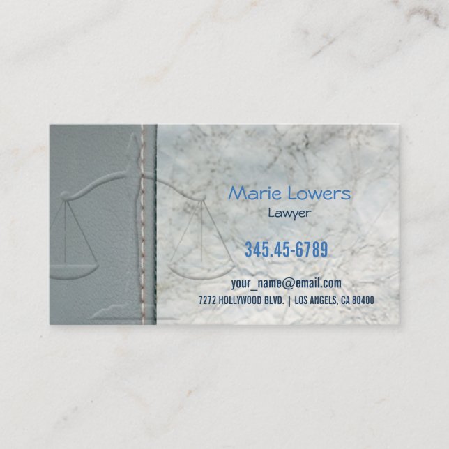 Lawyer's business card. business card (Front)