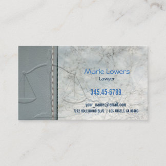 Lawyer's business card. card