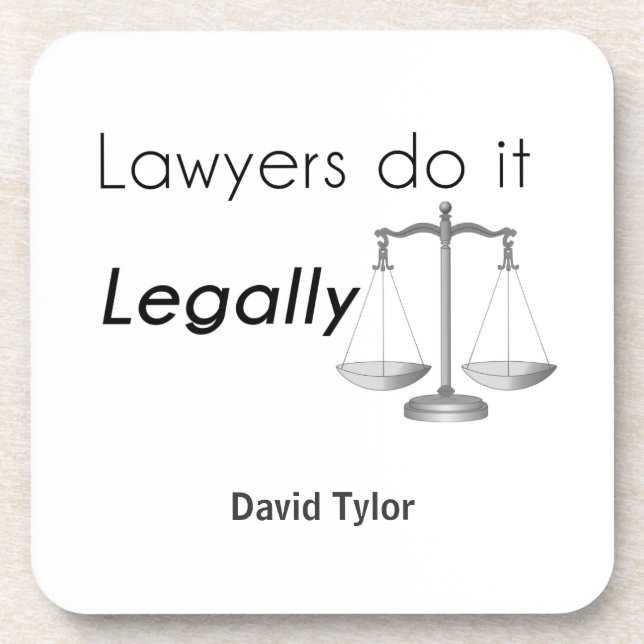 Lawyers do it! coaster (Front)