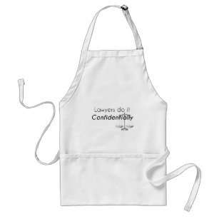 Lawyers do it Confidentially Standard Apron