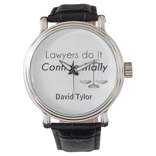 Lawyers do it Confidentially Watch (Front)