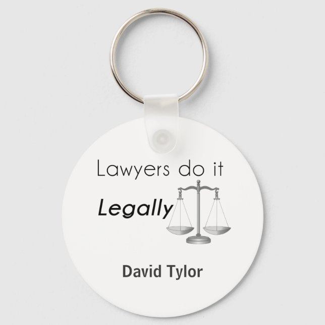 Lawyers do it! key ring (Front)