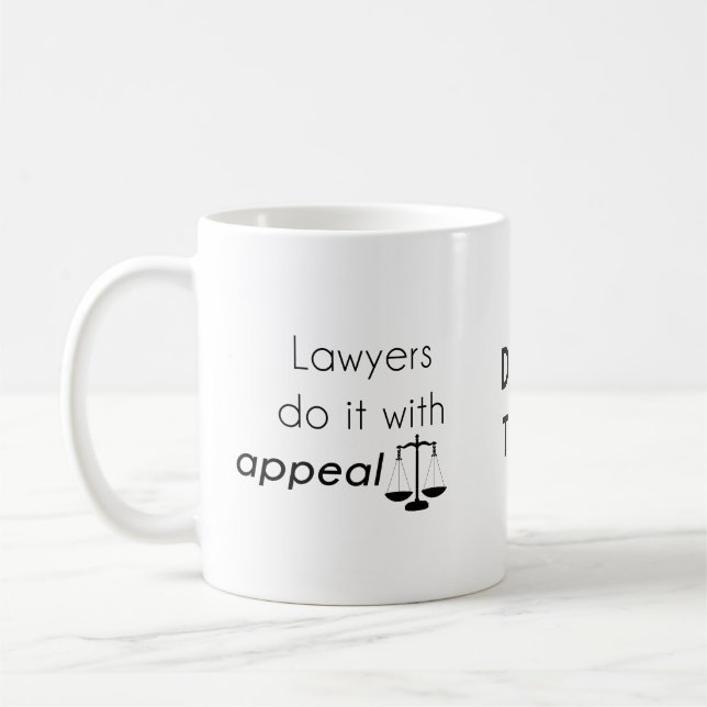 Lawyers do it with coffee mug (Left)
