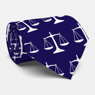 Lawyers Gift for men Scales of Justice, Bar Exam, Tie