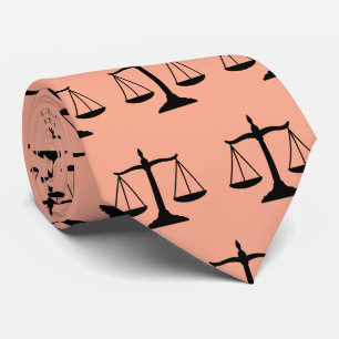 Lawyers Gift for men Scales of Justice, Bar Exam, Tie