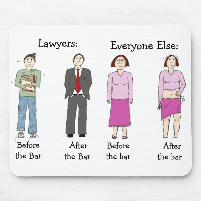 Lawyers vs. Everyone Else Mouse Pad (Front)
