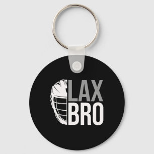 Lax Bro Funny Lacrosse Player Boy Kids Key Ring