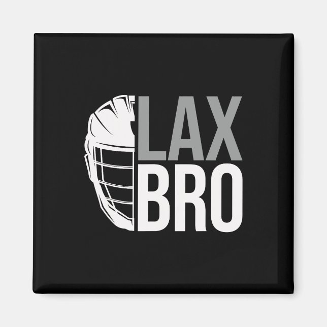 Lax Bro Funny Lacrosse Player Boy Kids  Magnet (Front)
