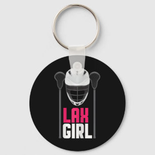 Lax Girl Player Lax Stick Lacrosse Team Key Ring