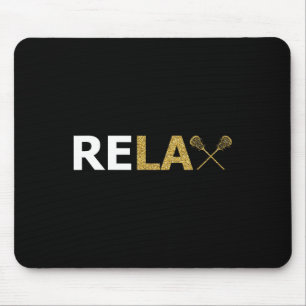 Lax Lacrosse Stick Player Coach Goalie Team Helmet Mouse Pad
