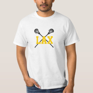 LAX Lacrosse Sticks Sports Team Colours Coach T-Shirt