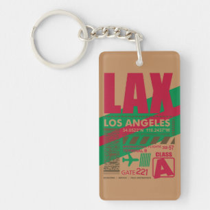LAX Los Angeles Airport Key Ring