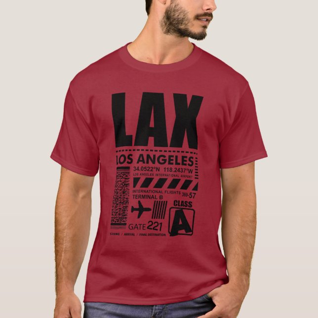 LAX Los Angeles International Airport T-Shirt (Front)