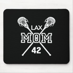 Lax Mum #42 Lacrosse Mum Player Number 42 Mother's Mouse Pad