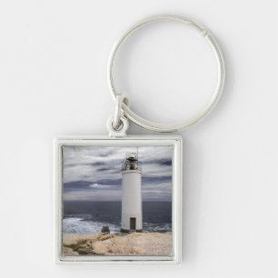 Laxe Lighthouse Galicia, Spain Key Ring