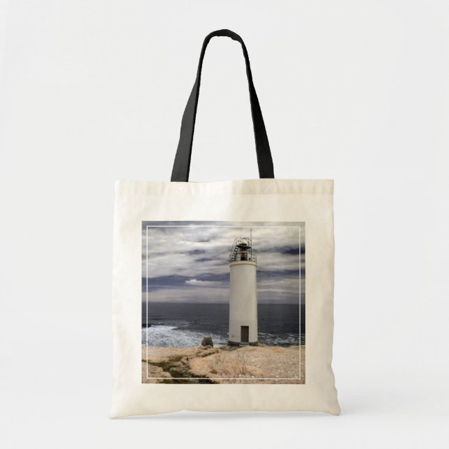 Laxe Lighthouse | Galicia, Spain Tote Bag (Front)