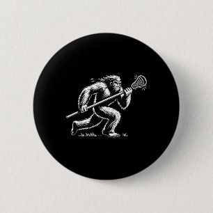 Laxsquatch Sasquatch Lax Bigfoot Lacrosse Vintage  6 Cm Round Badge