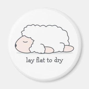 Lay Flat to Dry Sheep Magnet