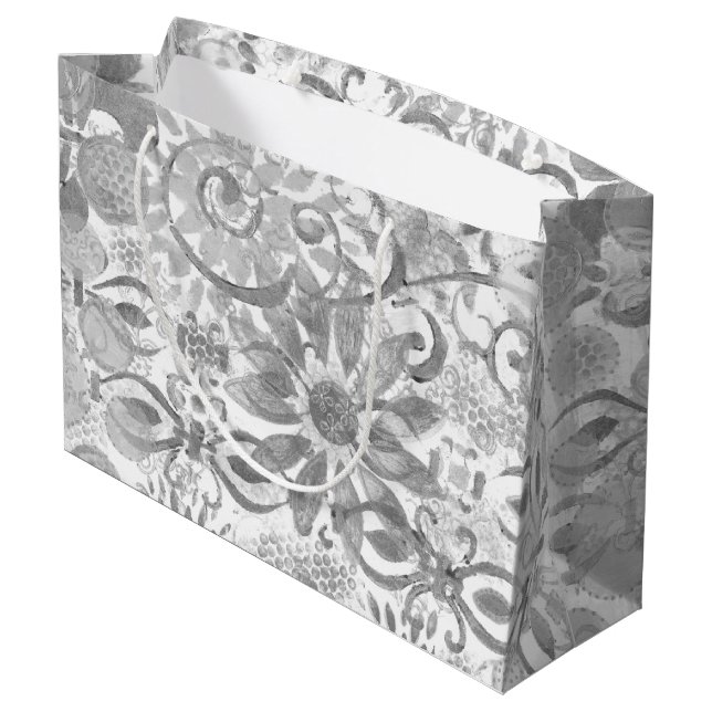 Layer Upon Layer Abstract Large Gift Bag (Back Angled)
