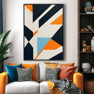 Layered Abstract Geometry Poster