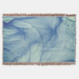 Layered Aqua Throw Blanket