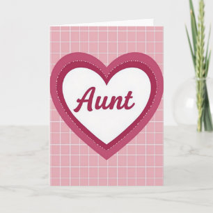 Layered Aunts Day Heart Card