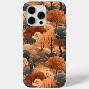 Layered Autumn Forest Landscape - Rustic Woodland  iPhone 15 Pro Max Case