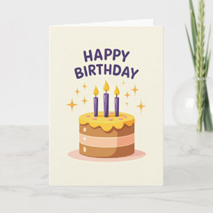 Layered Birthday Cake Card
