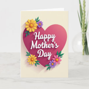 Layered Blossoms Mothers Card