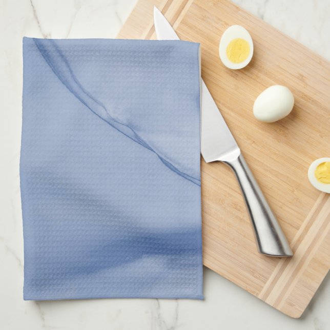 Layered Blue  Tea Towel (Quarter Fold)