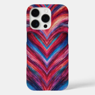 Layered Brushstroke Heart iPhone 16 Pro Case