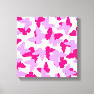 Layered Butterflies Canvas Print