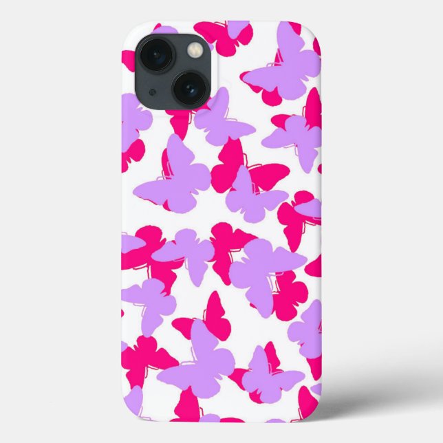 Layered Butterflies Case-Mate iPhone Case (Back)