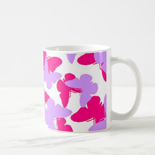 Layered Butterflies Coffee Mug (Right)