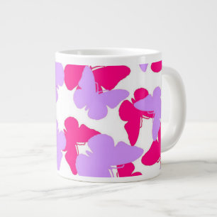 Layered Butterflies Large Coffee Mug