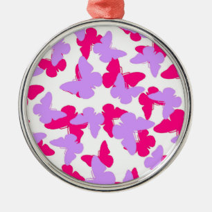 Layered Butterflies Metal Tree Decoration