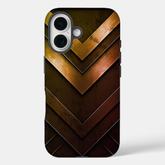 Layered Chevron Abstract Design iPhone 16 Case