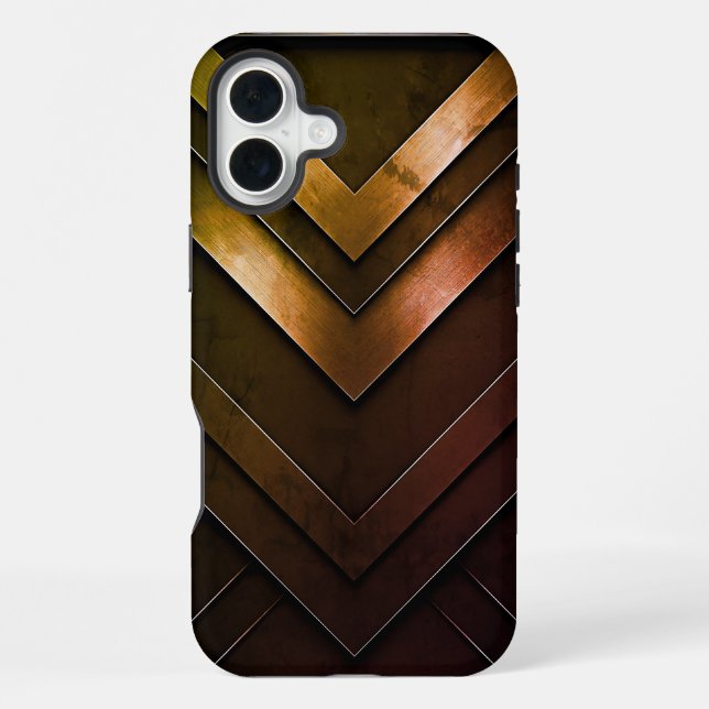 Layered Chevron Abstract Design iPhone Case (Back)