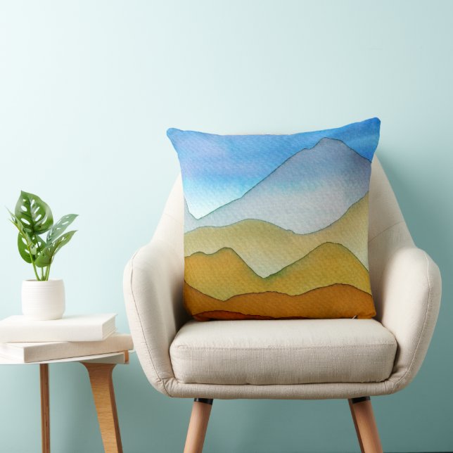 Layered Desert Mountains Cushion (Chair)