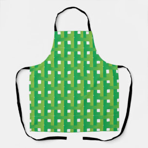 Layered Gradient Green Color Apron