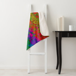 "Layered in Colour" Sherpa Blanket