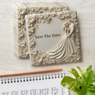 🤍 Layered Ivory Floral Wedding Frame Theme 🤍 Envelope