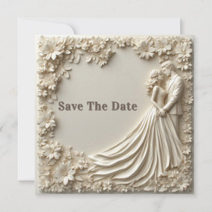 🤍 Layered Ivory Floral Wedding Frame Theme 🤍 Save The Date