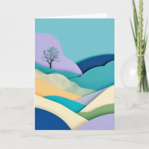 Layered Landscape Paper Dreamscape Card